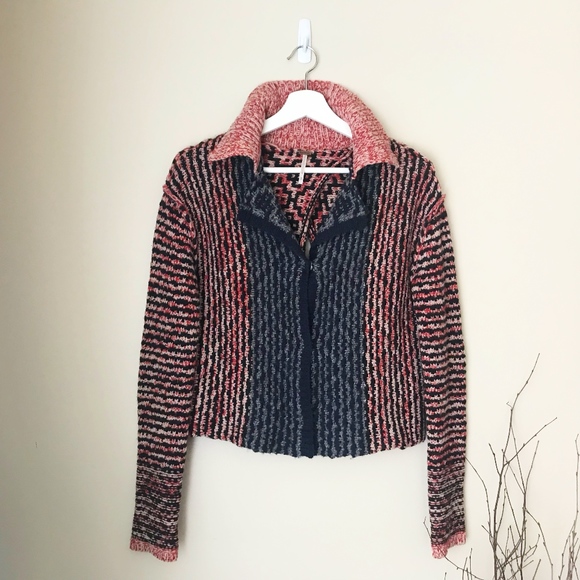 Free People Sweaters - Free People Chunky Knit Slit Back Sweater